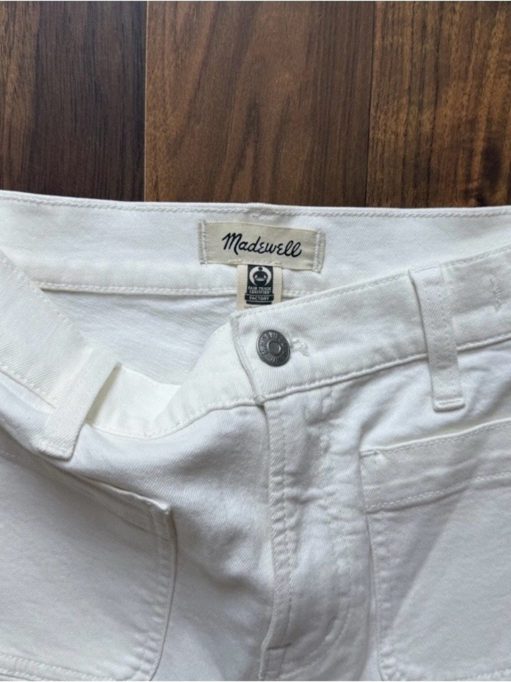 Madewell Jeans Women's 27P White The Perfect Vintage Wide-leg Jean Petite NWOT - Picture 2 of 8
